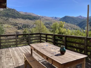 terrasse du Chalet à Vars (Queyras)